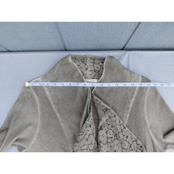 Soft Surroundings Cadence Topper Waterfall Cardigan Sm Floral Lace Embroidered - Picture 6 of 9